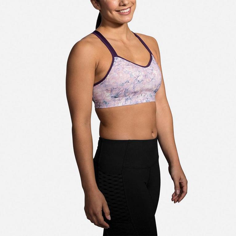 Brooks Uprise Crossback Womens Running Bra - Pink - Indonesia (IKME-34891)